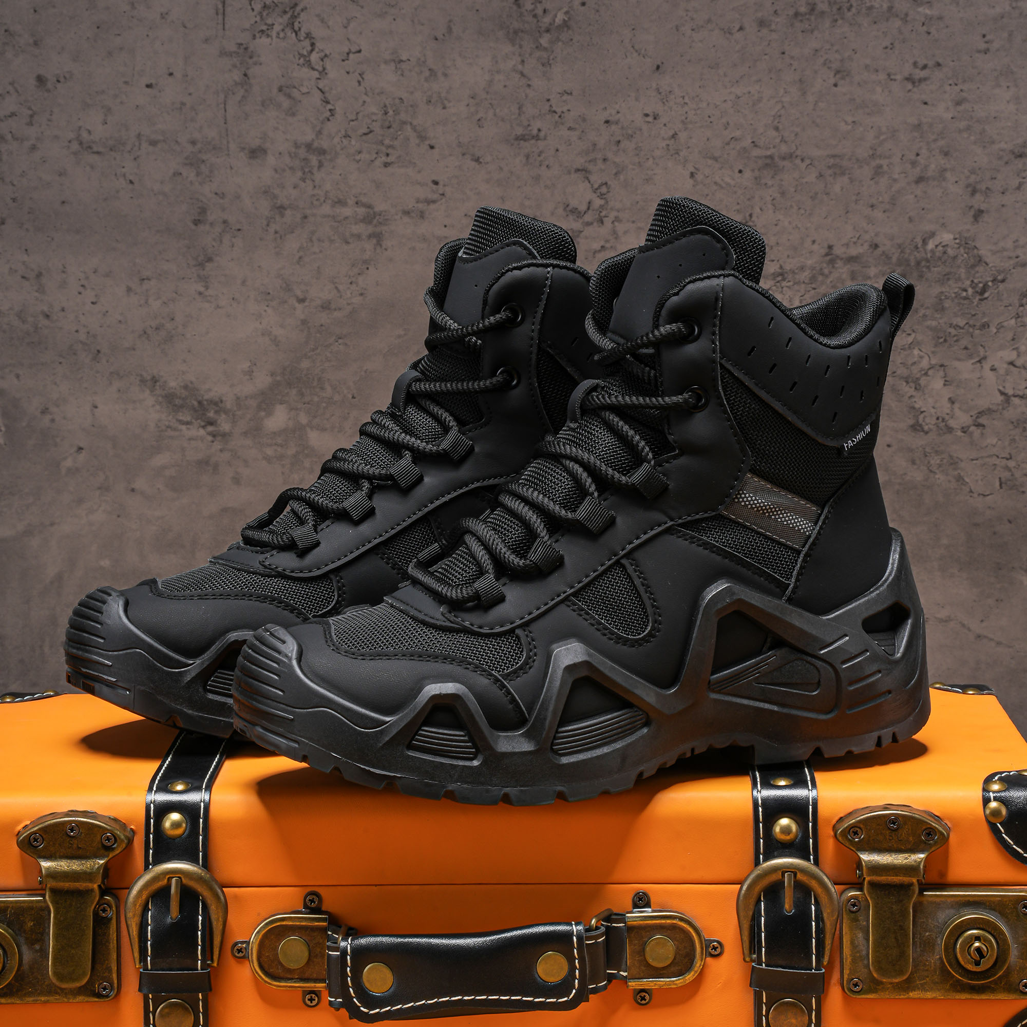 Men's high top boots, hiking b - Men'S Shoes Popular ulasan dan harga