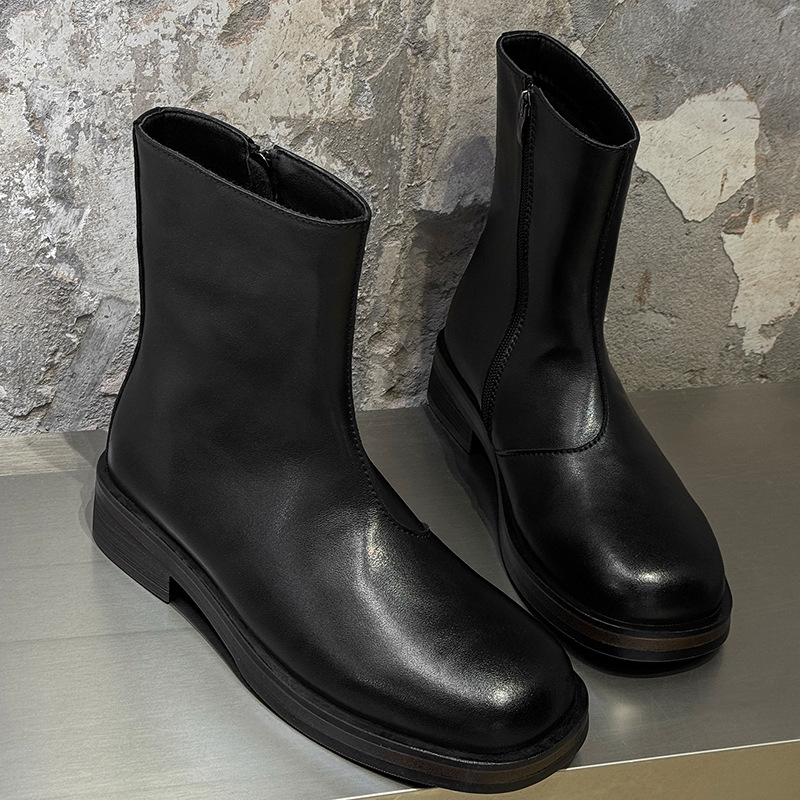 Vintage Mens Boots Luxury Hand - Men Shoes Elegant ulasan dan harga