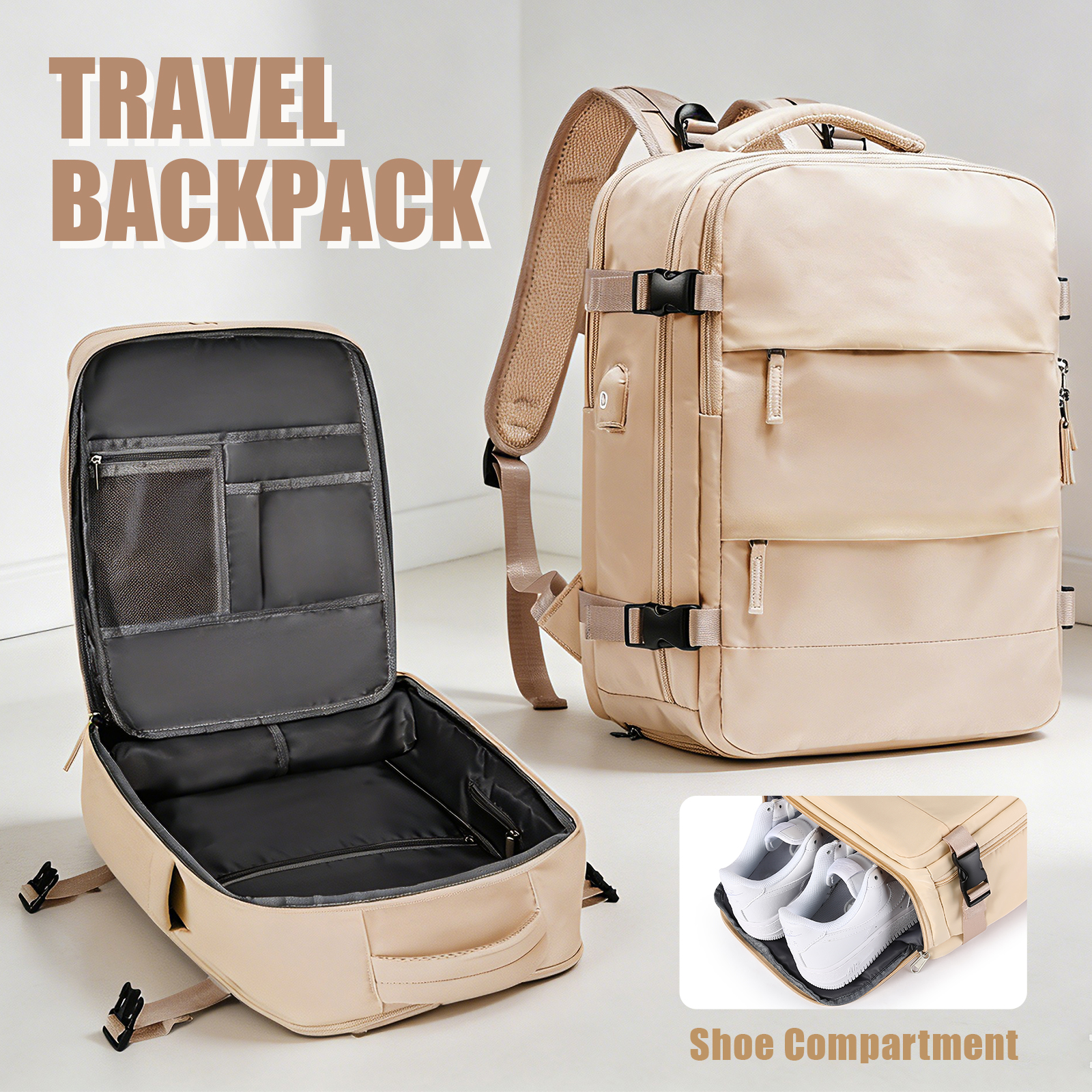 Large Travel Backpack for Men  - Men'S Shoes To Women'S ulasan dan harga