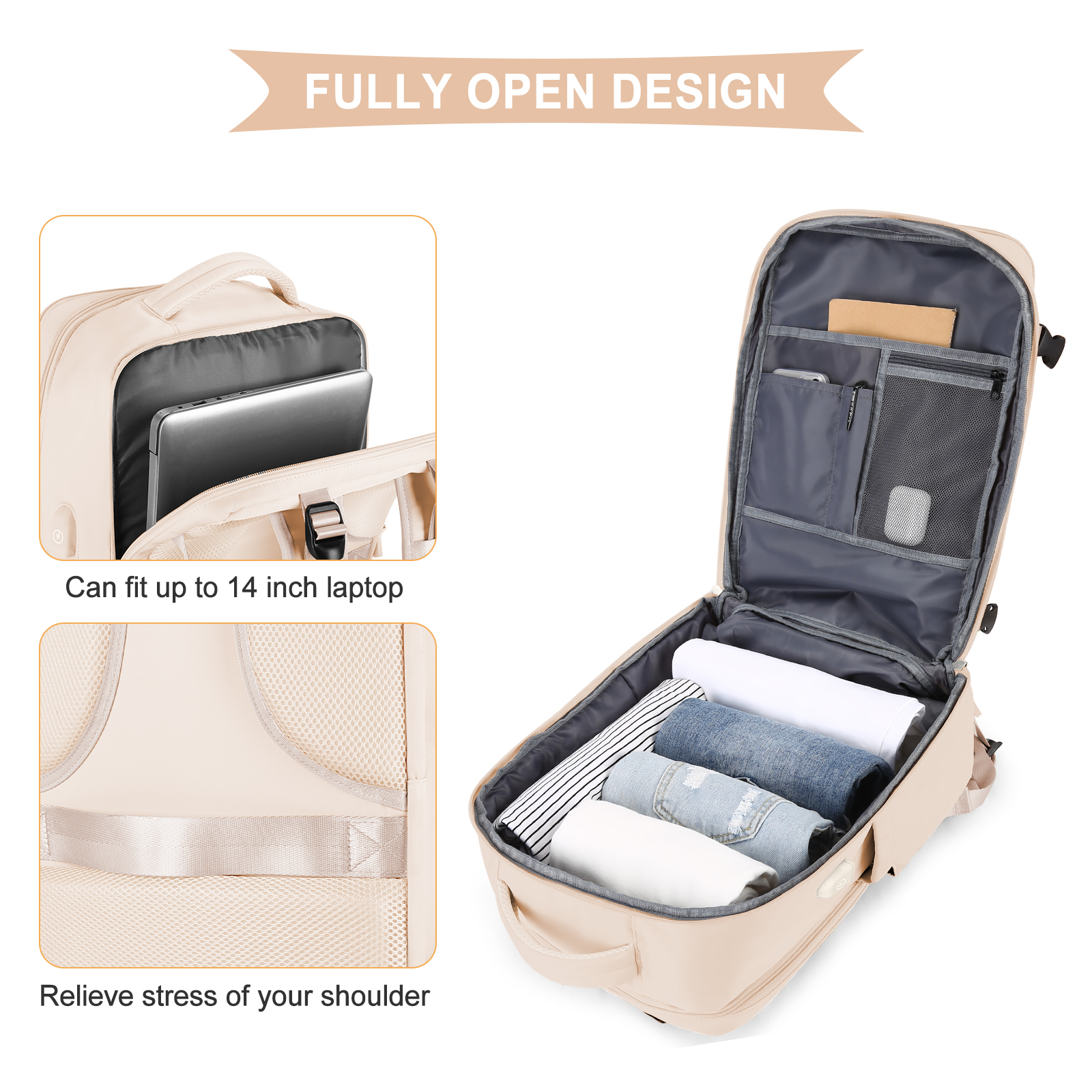 Large Travel Backpack for Men  - Men'S Shoes To Women'S ulasan dan harga