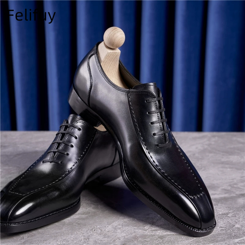 Retro Mens Genuine Leather Oxf - Monk Strap Shoe ulasan dan harga
