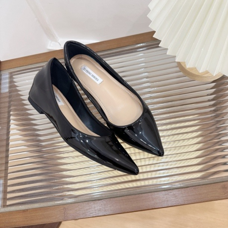 Fashionable Women Flats Pointe - Boat Shoe Leather ulasan dan harga