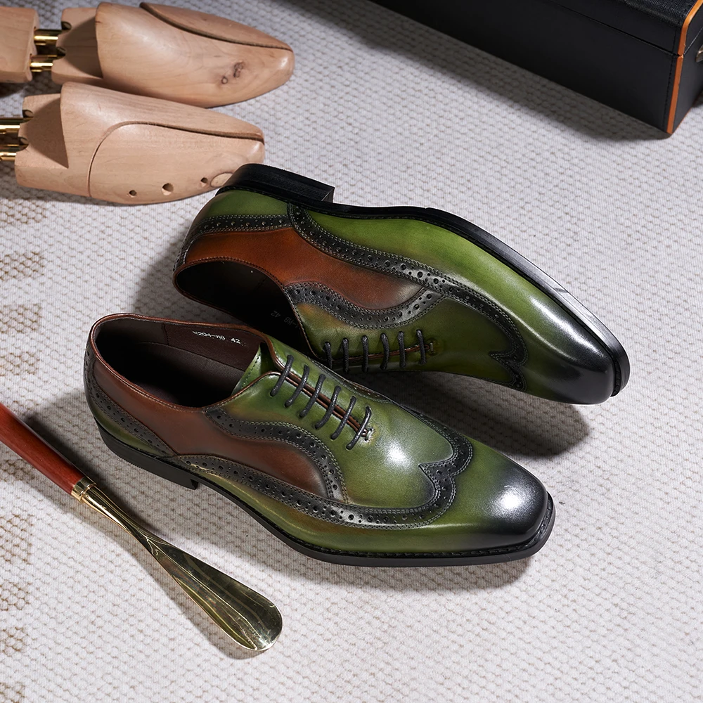 Luxury Italian Men's Oxfords G - Monk Strap Shoe ulasan dan harga