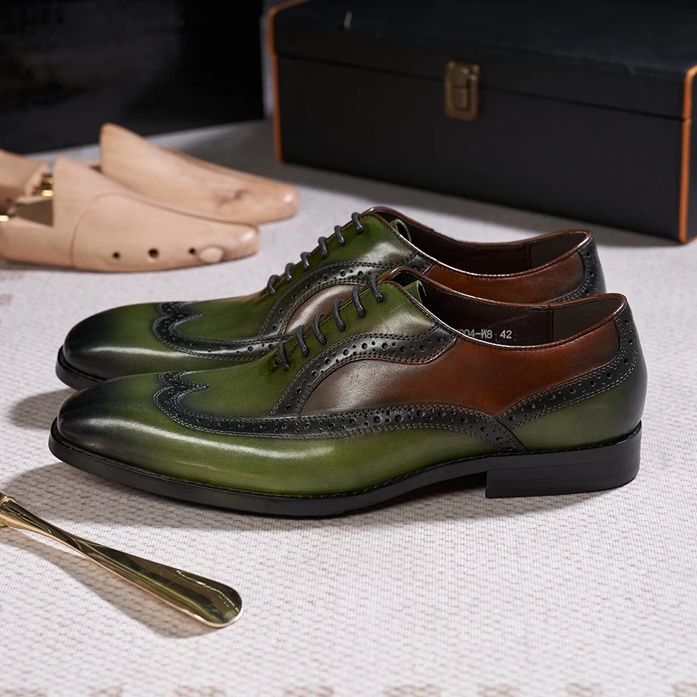 Luxury Italian Men's Oxfords G - Monk Strap Shoe ulasan dan harga