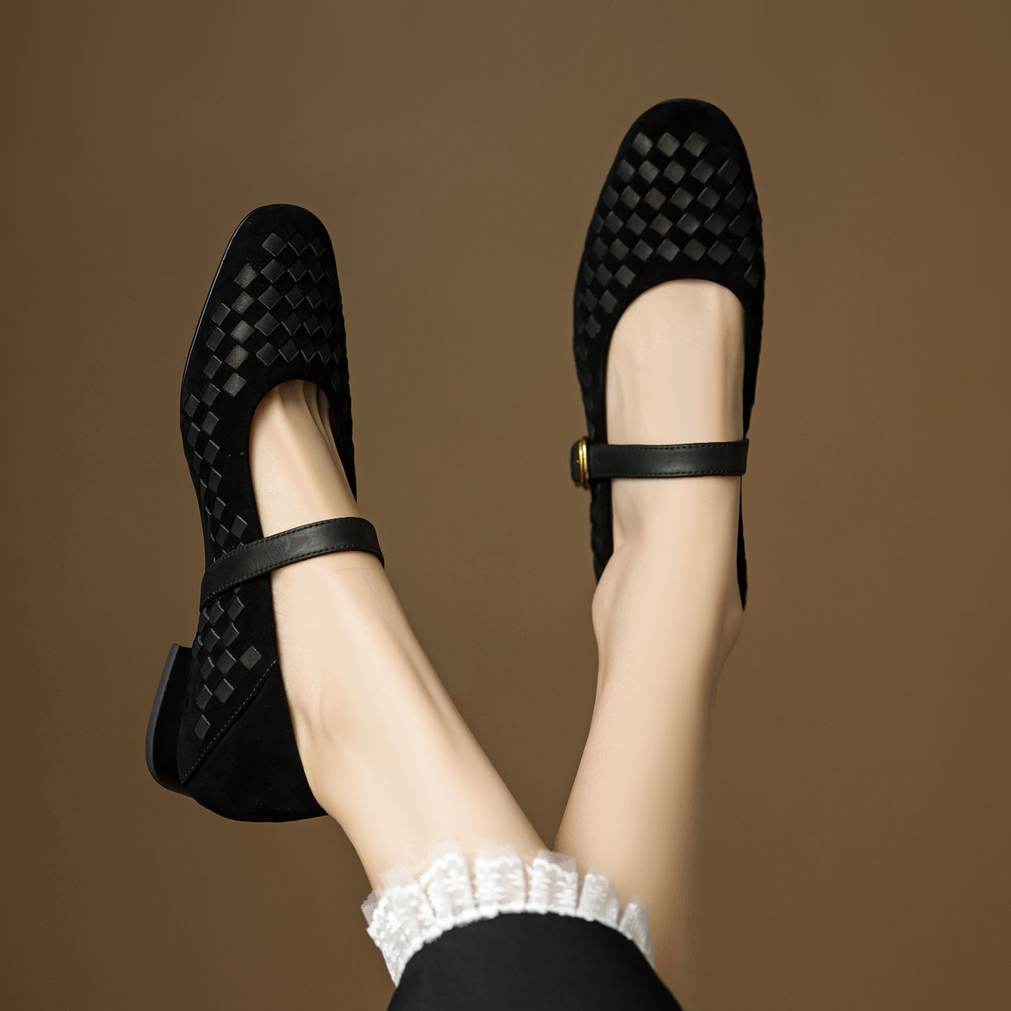 Handmade Genuine Woven Texture - Men Shoes Elegant ulasan dan harga
