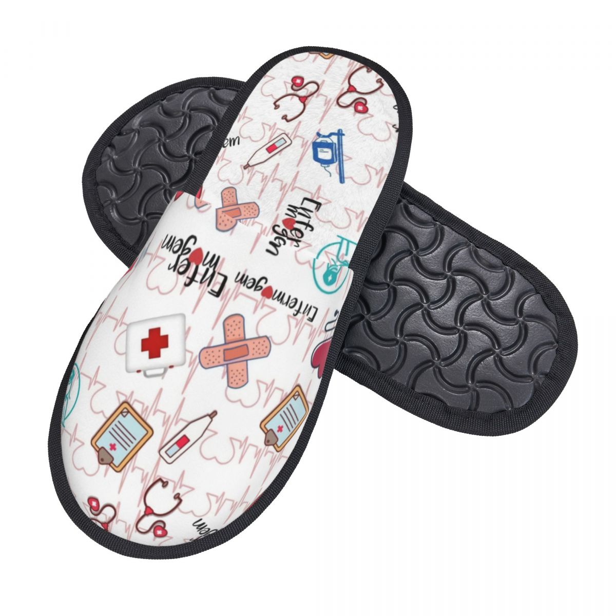 Print Heartbeat And Stethoscop - Men'S Shoes With Memory Foam ulasan dan harga