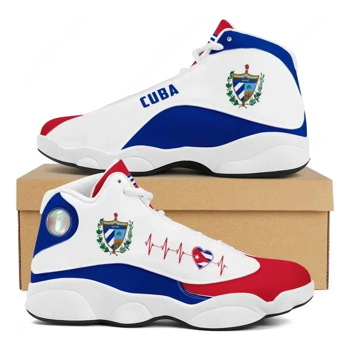 CUBA Flag Print Cool Men Baske - Men'S Shoes Basketball ulasan dan harga