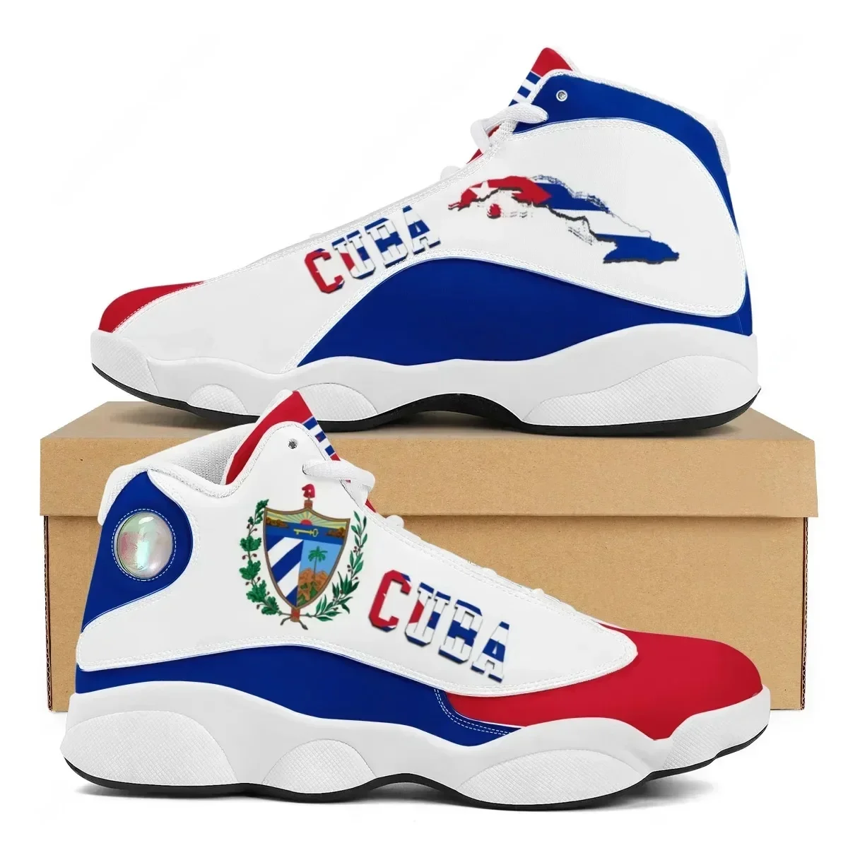 CUBA Flag Print Cool Men Baske - Men'S Shoes Basketball ulasan dan harga