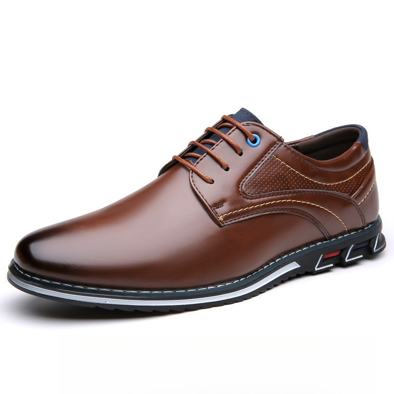 New Men's PU Leather Derby Sho - Boat Shoe Leather ulasan dan harga