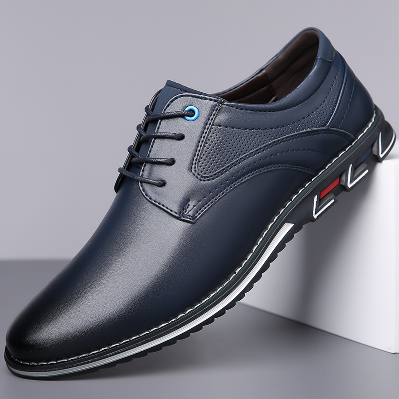 New Men's PU Leather Derby Sho - Boat Shoe Leather ulasan dan harga